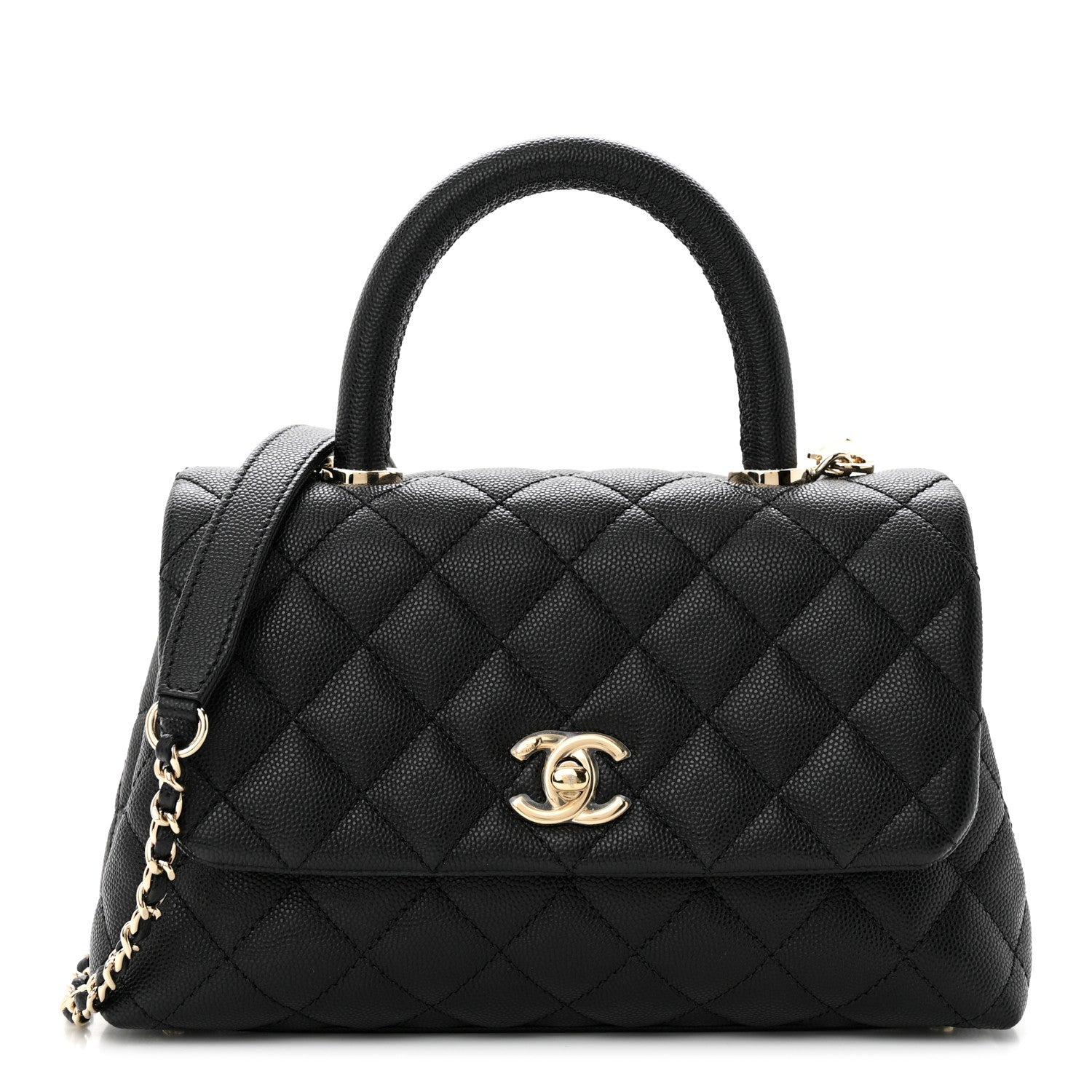 Chanel Caviar Quilted Mini Coco Handle Flap Black 1 of 10