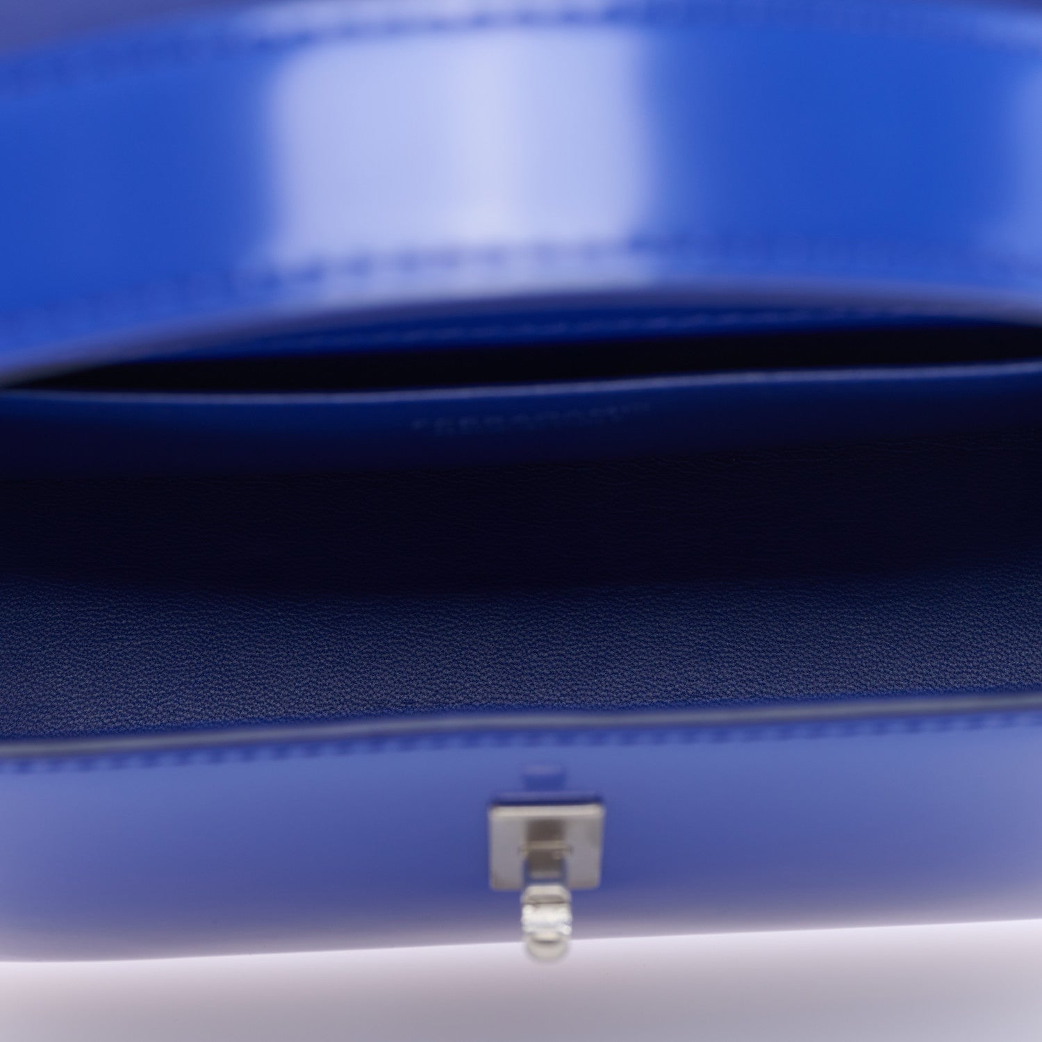 Salvatore Ferragamo Brushed Calfskin Mini Prisma Lapis Lazuli 5 of 8