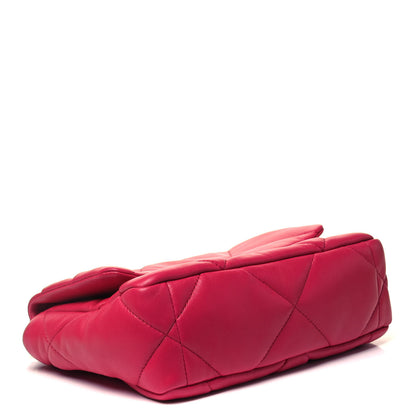 Chanel Lambskin Quilted Medium Chanel 19 Flap Dark Pink 3 of 8