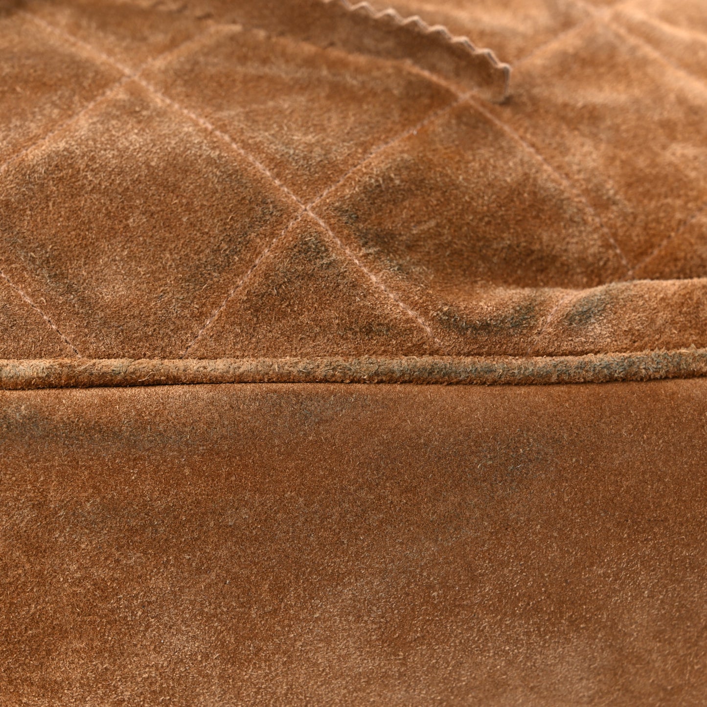 Suede CC Drawstring Backpack Brown