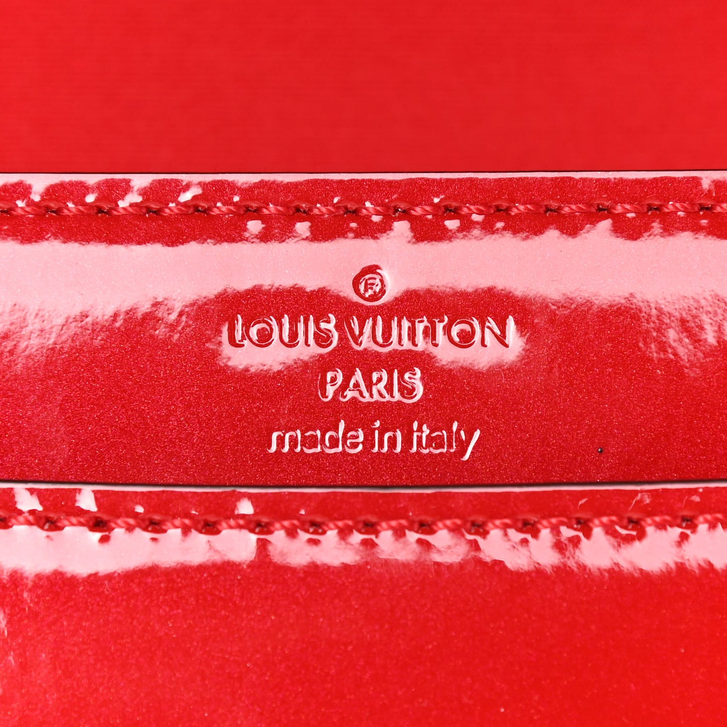 Patent Louise Clutch Cherry