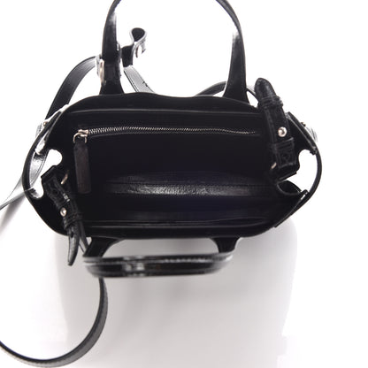 Burberry Soft Calfskin Small Banner Tote Black 7 of 10