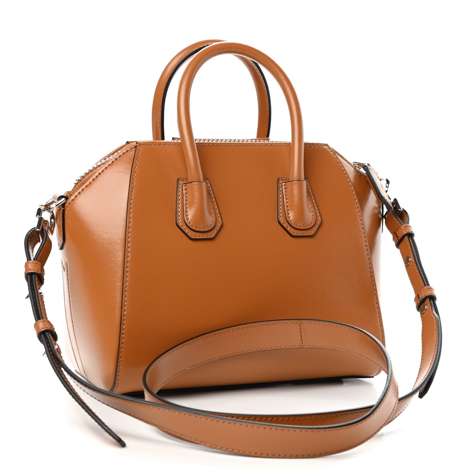 Givenchy Shiny Lord Calfskin Mini Antigona Camel 2 of 4
