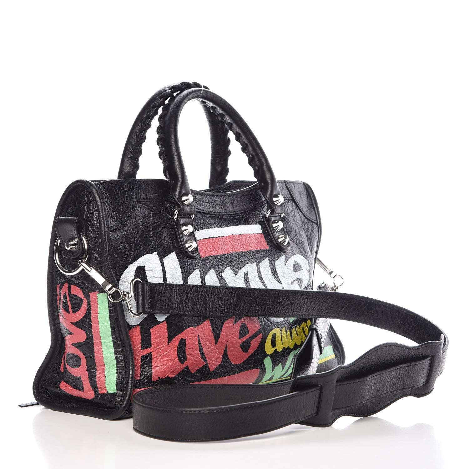 Balenciaga Agneau Arena Car Tag Classic Silver Hardware S City Black TBC 3 of 9