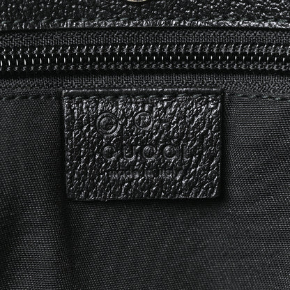 Gucci Calfskin Canvas Monogram Flat Vertical Tote Black 6 of 10