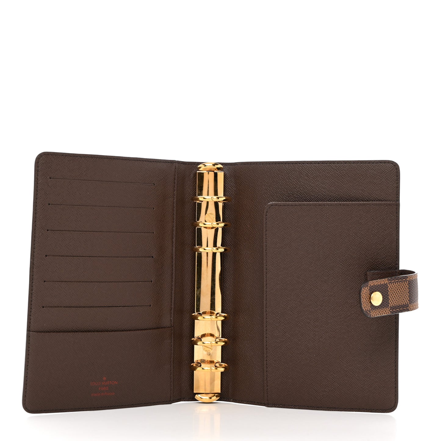 Damier Ebene Medium Ring Agenda Cover