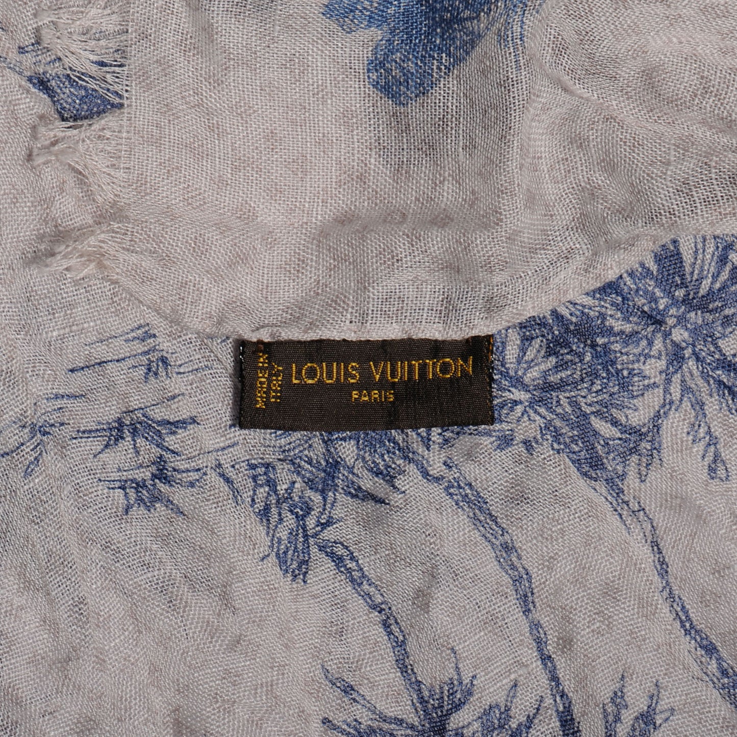 Cotton Linen Toile Etole De Louis Pareo Blue