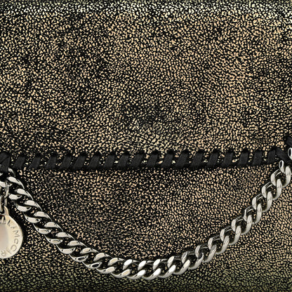 Stella McCartney Metallic Shaggy Deer Mini Falabella Crossbody Bag Black 10 of 12