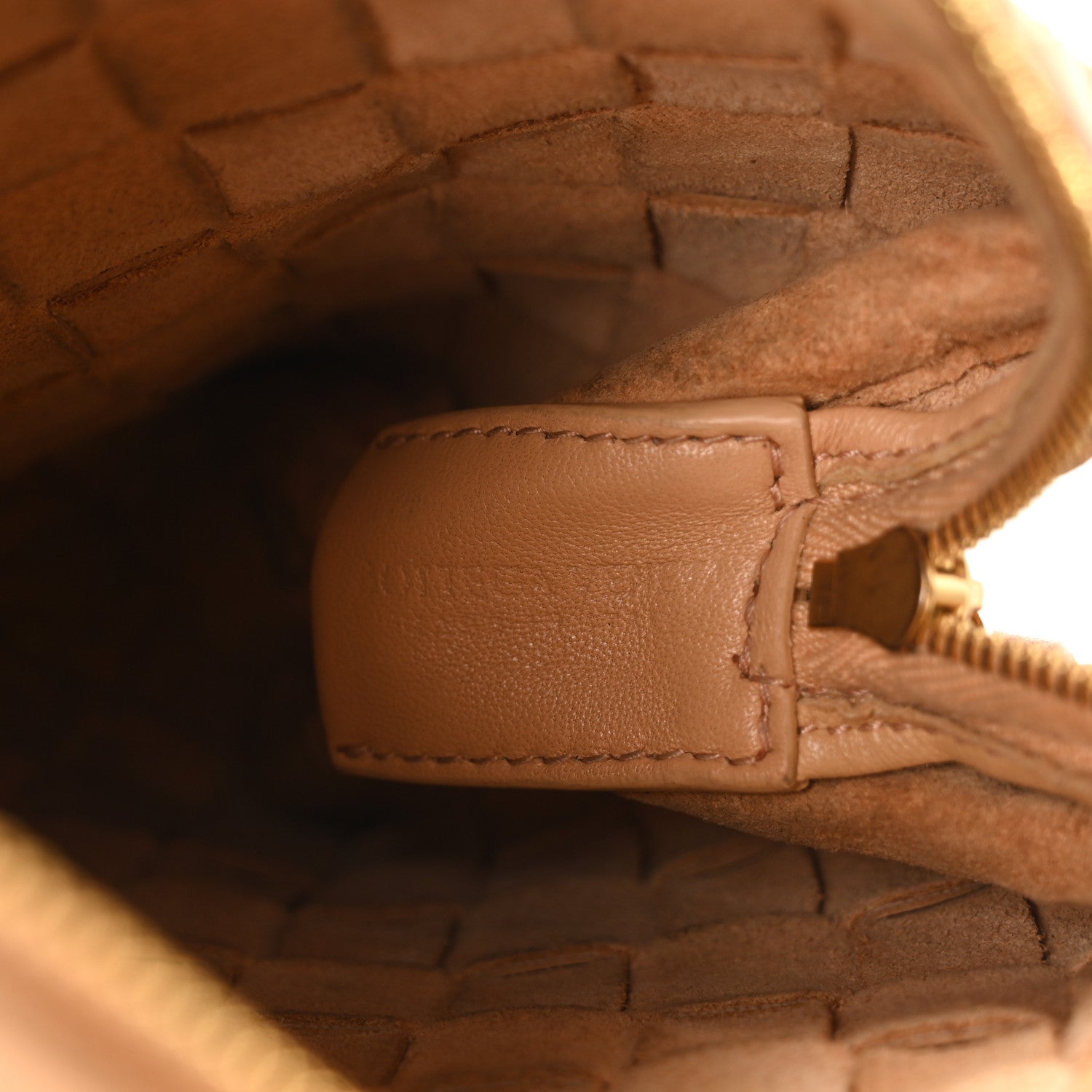Bottega Veneta Nappa Intrecciato Mini Loop Camera Bag Almond 6 of 9