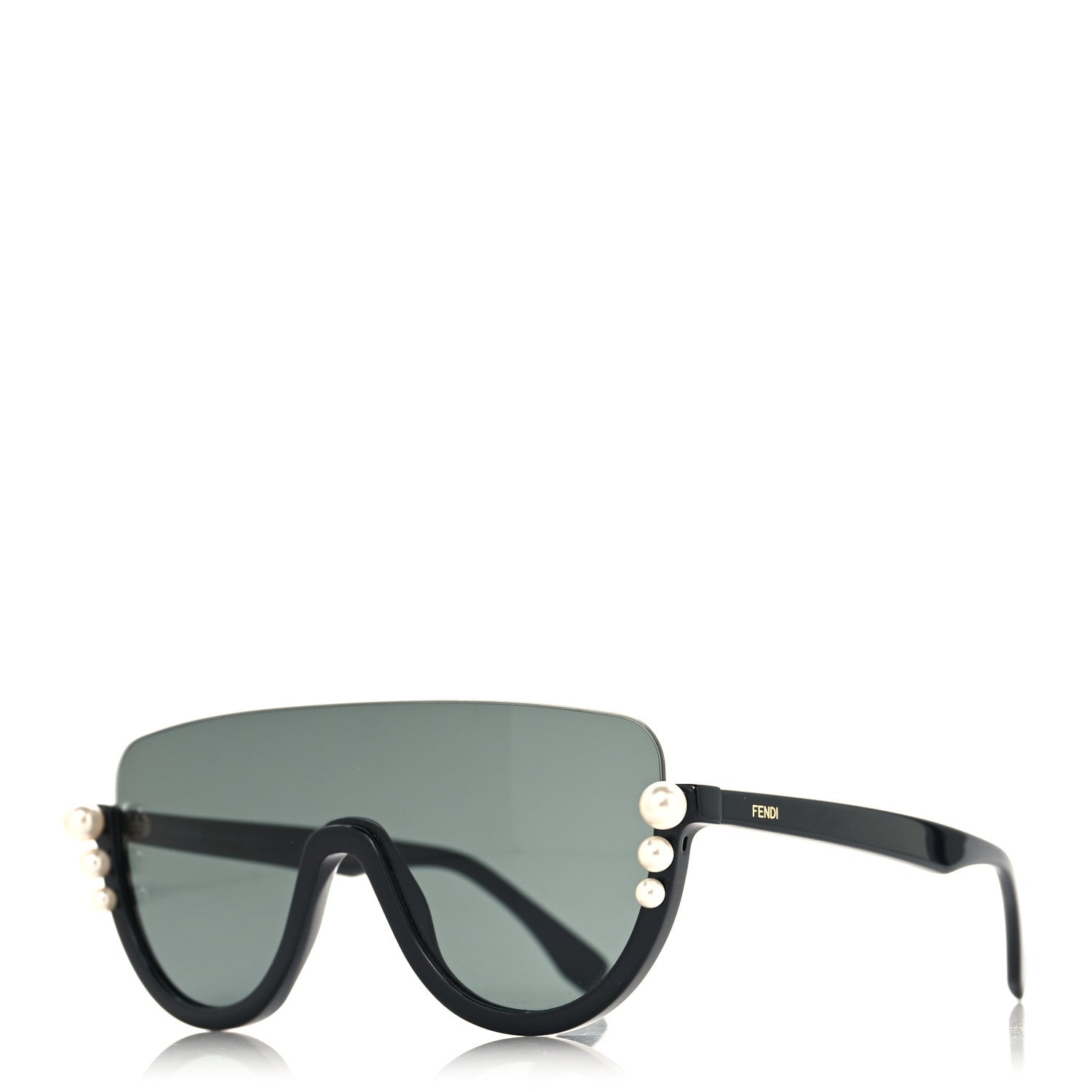 Fendi Acetate Pearl Sunglasses FF 0296/S Black 1 of 7