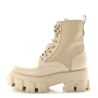Prada Spazzolato Rois Re-Nylon Metal Triangle Logo Monolith Pouch Pocket 55mm Boots 37.5 Deserto 1 of 10