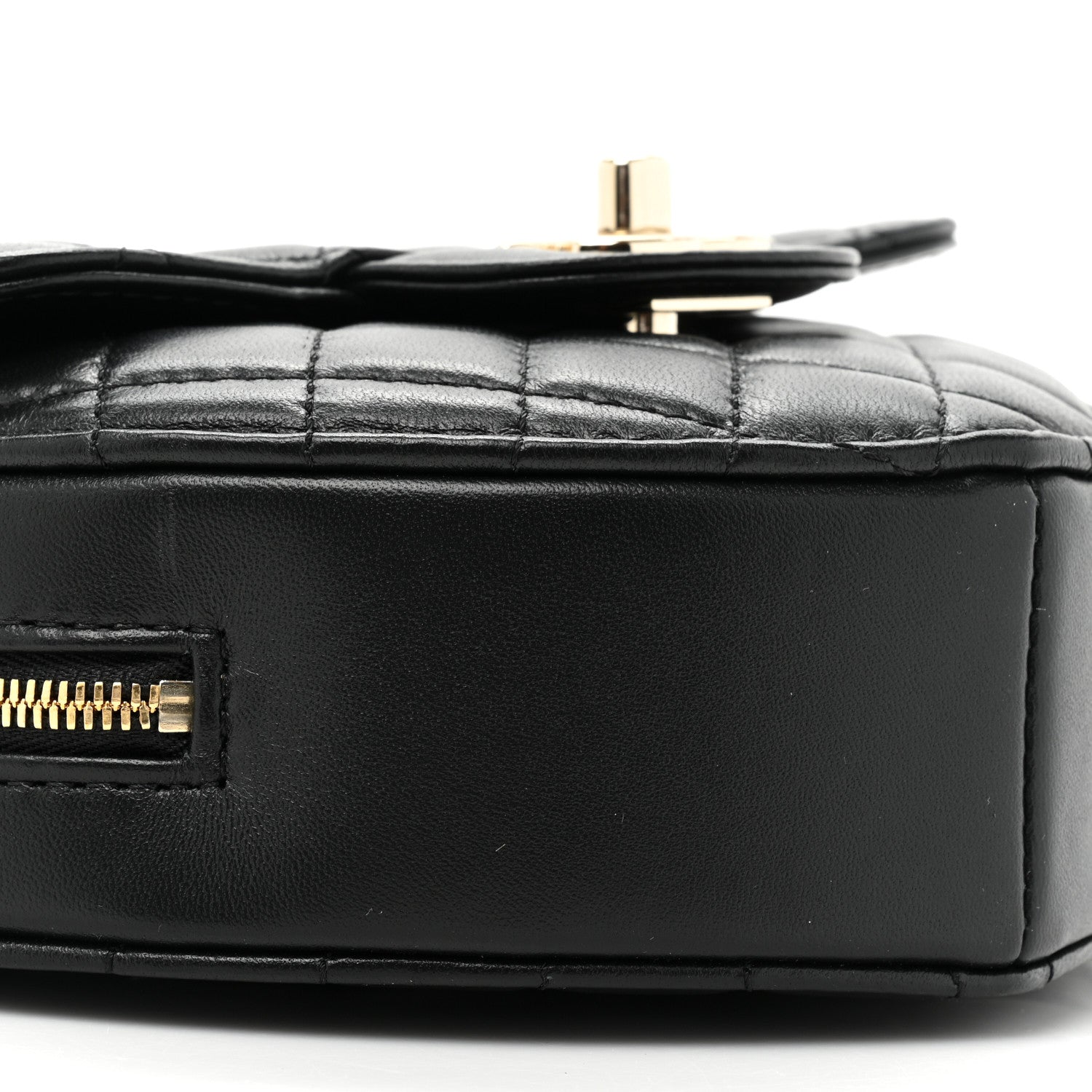 Chanel Lambskin Quilted CC In Love Heart Bag Black 9 of 10