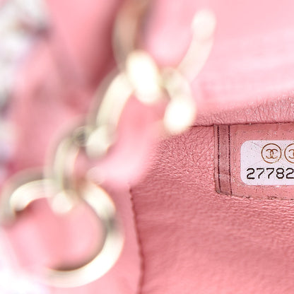 Chanel Tweed Braid Mini Flap White Pink 7 of 14