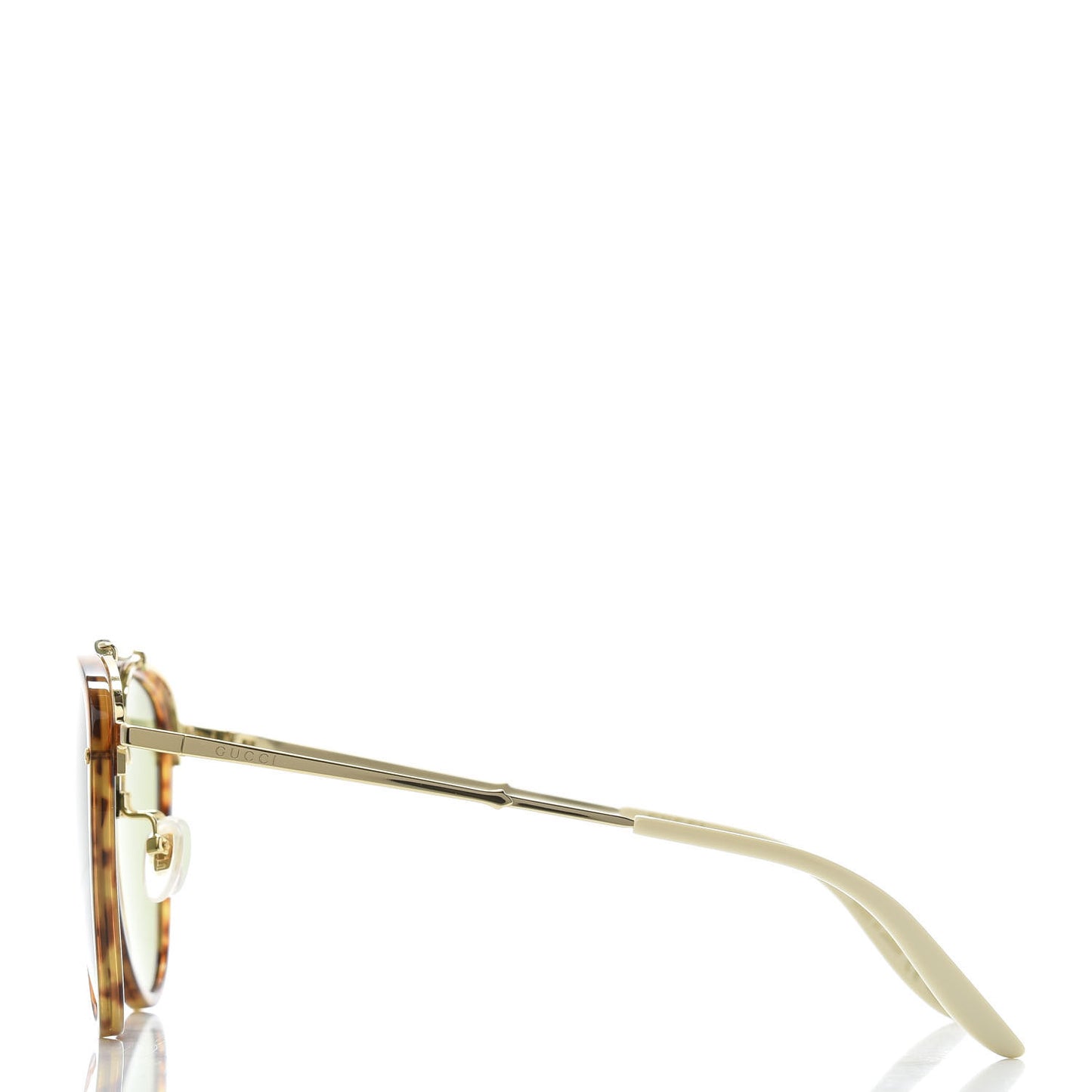 Aviator Sunglasses GG0672S Havana Gold Green