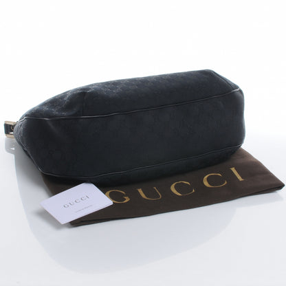 Gucci Monogram Ladies Web Large Hobo Black 4 of 7