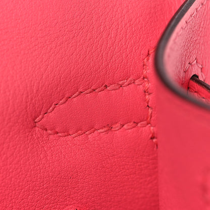 Hermes Swift Kelly Pochette Clutch Rose Azalee 19 of 26