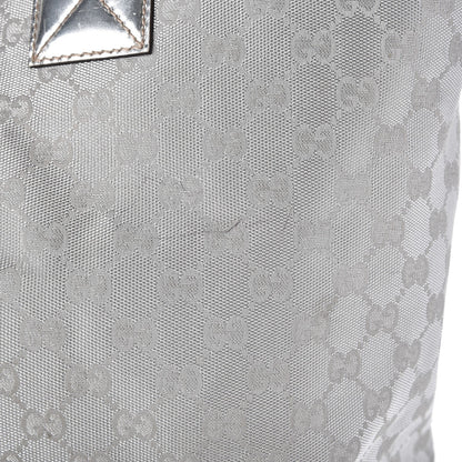 Gucci Metallic Monogram Travel Bag Silver 12 of 19