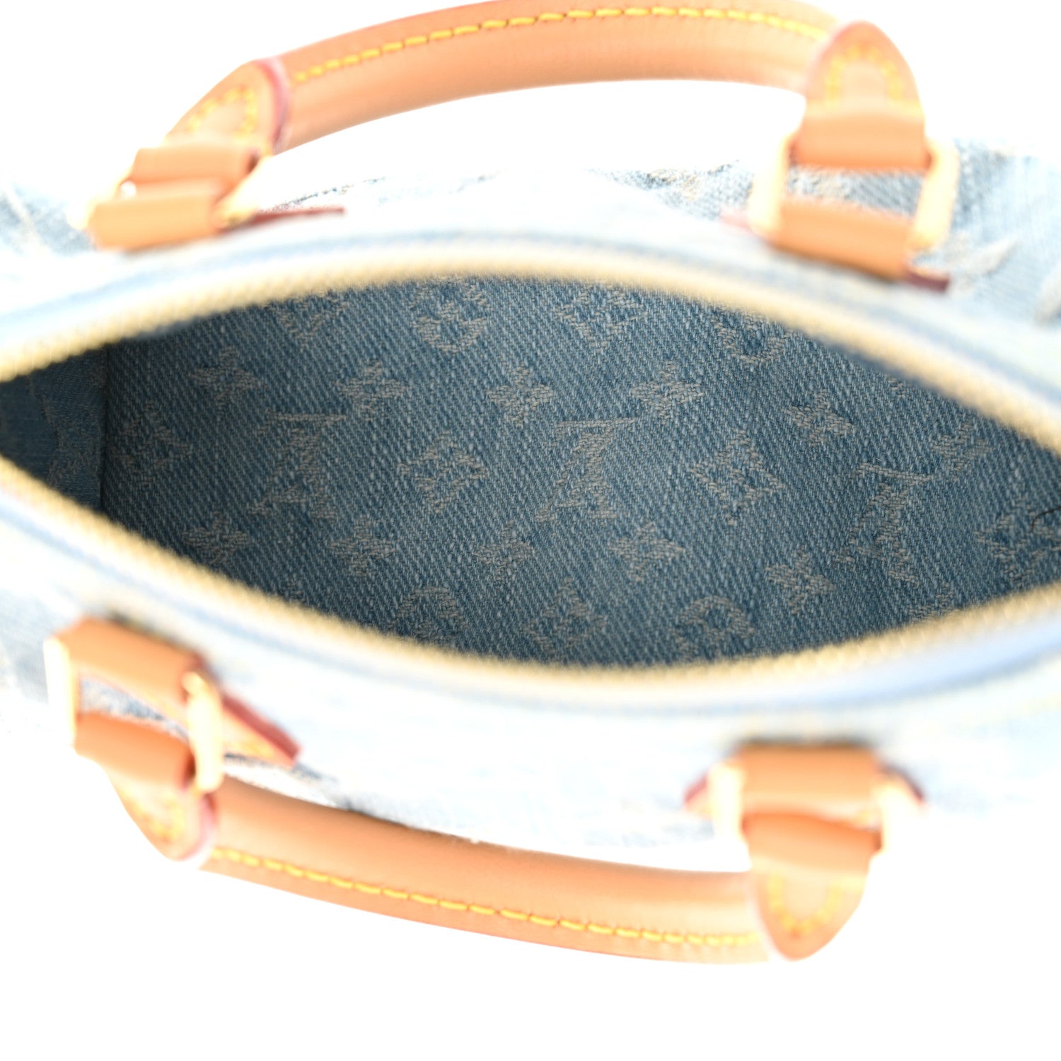 Louis Vuitton Monogram Denim Nano Speedy Sky Blue 5 of 9