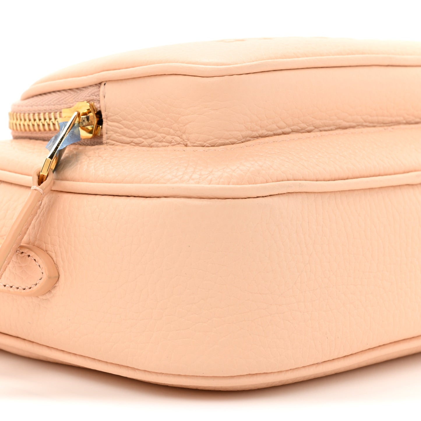 Grained Calfskin Small Camera Bag Peach Pink