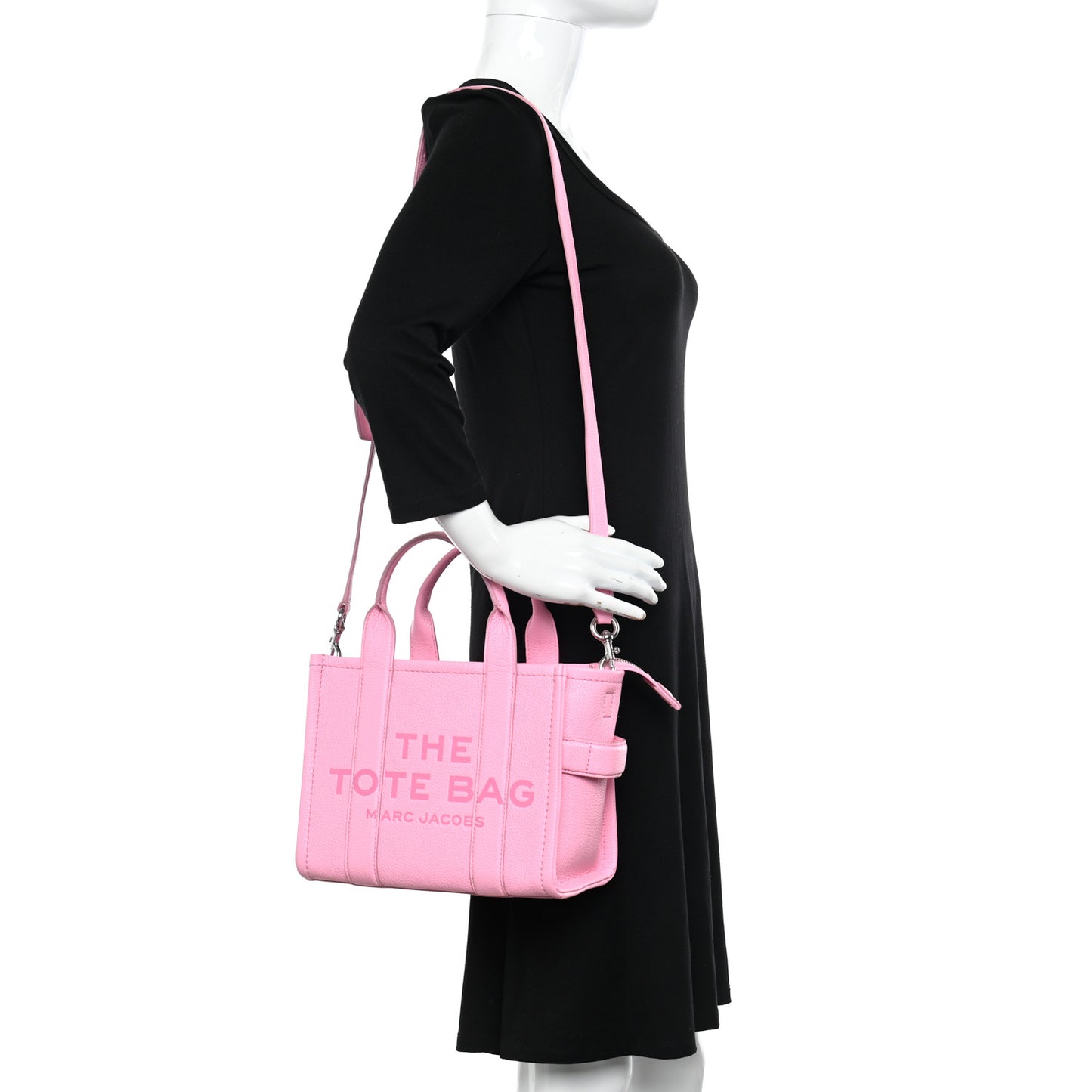 Grained Calfskin Small The Tote Bag Candy Pink