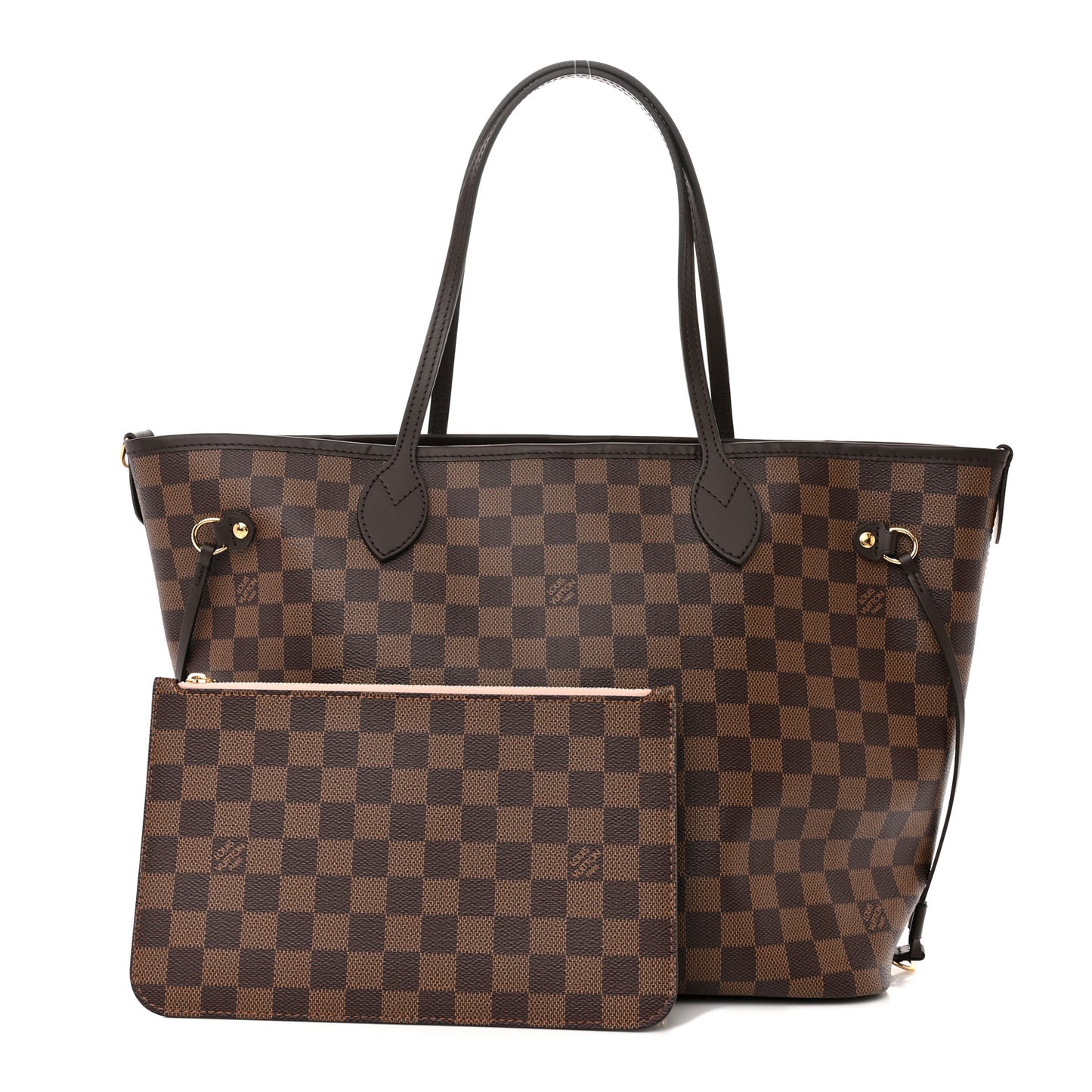 Damier Ebene Neo Neverfull MM Rose Ballerine