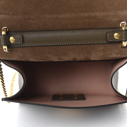 Fendi Vitello Grace Matte Small Kan U Shoulder Bag Wood 4 of 9