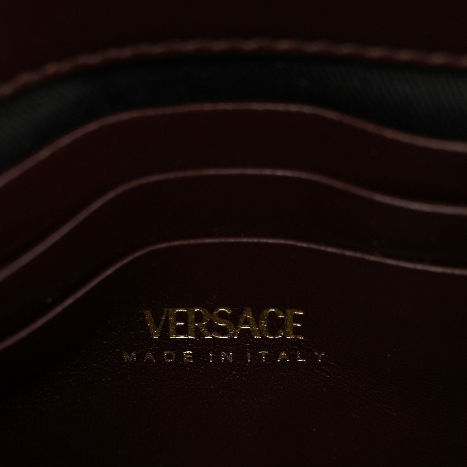 Versace Nappa Quilted Medusa Top Handle Crossbody Flap Dark Brown 6 of 10