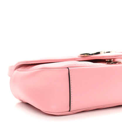Gucci Calfskin Matelasse Mini GG Marmont Shoulder Bag Wild Rose 9 of 11