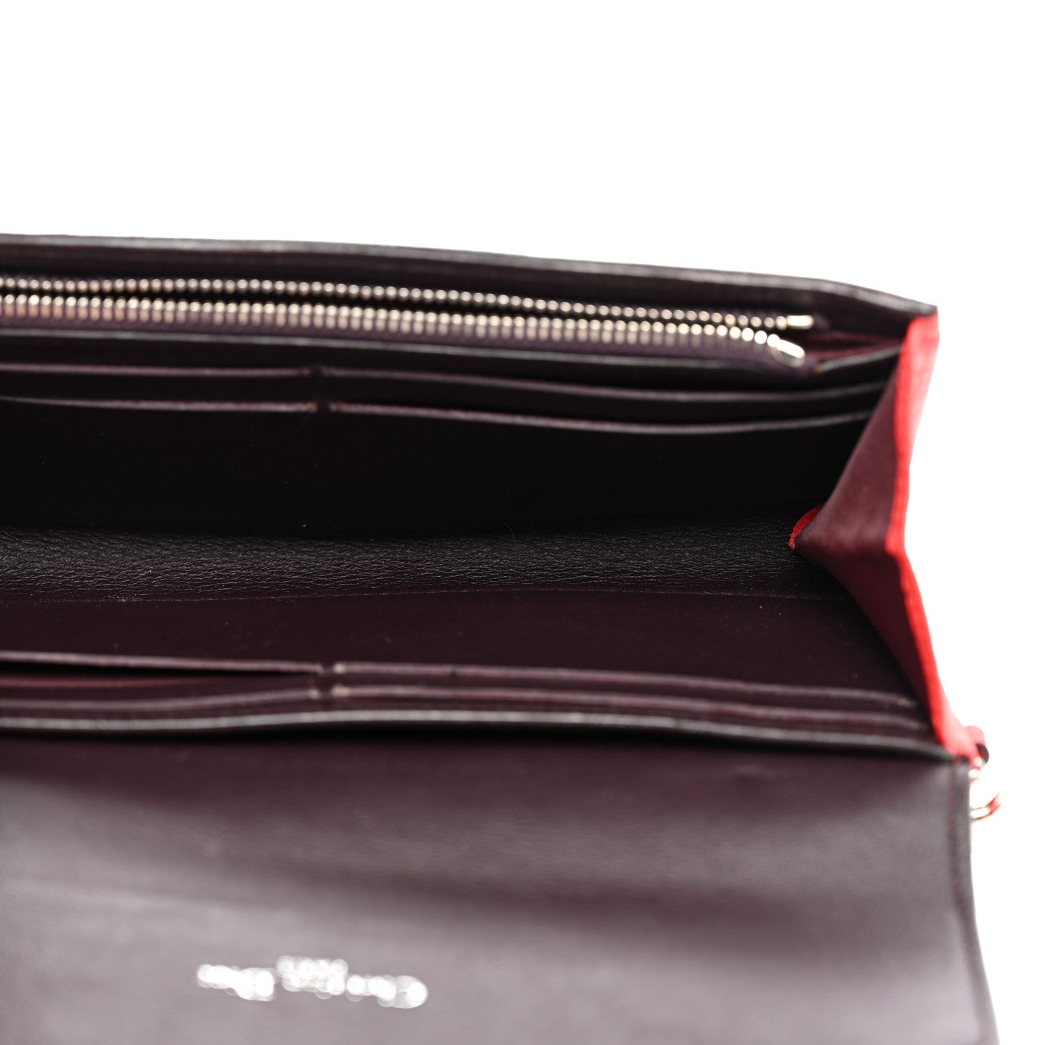Christian Dior Bullcalf Diorissimo Slim Envelope Wallet Red 5 of 7