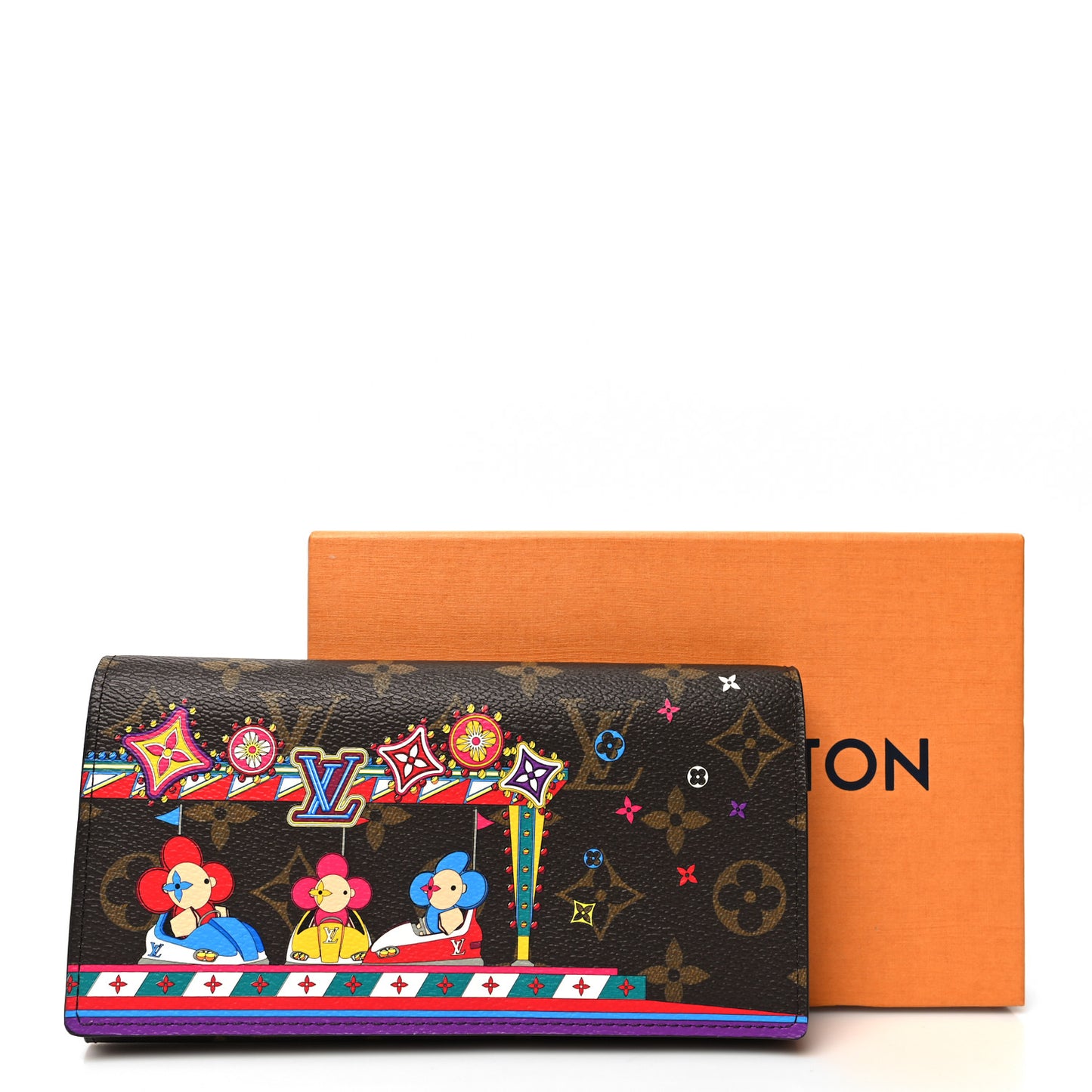 Monogram 2020 Christmas Animation Sarah Wallet Coquelicot