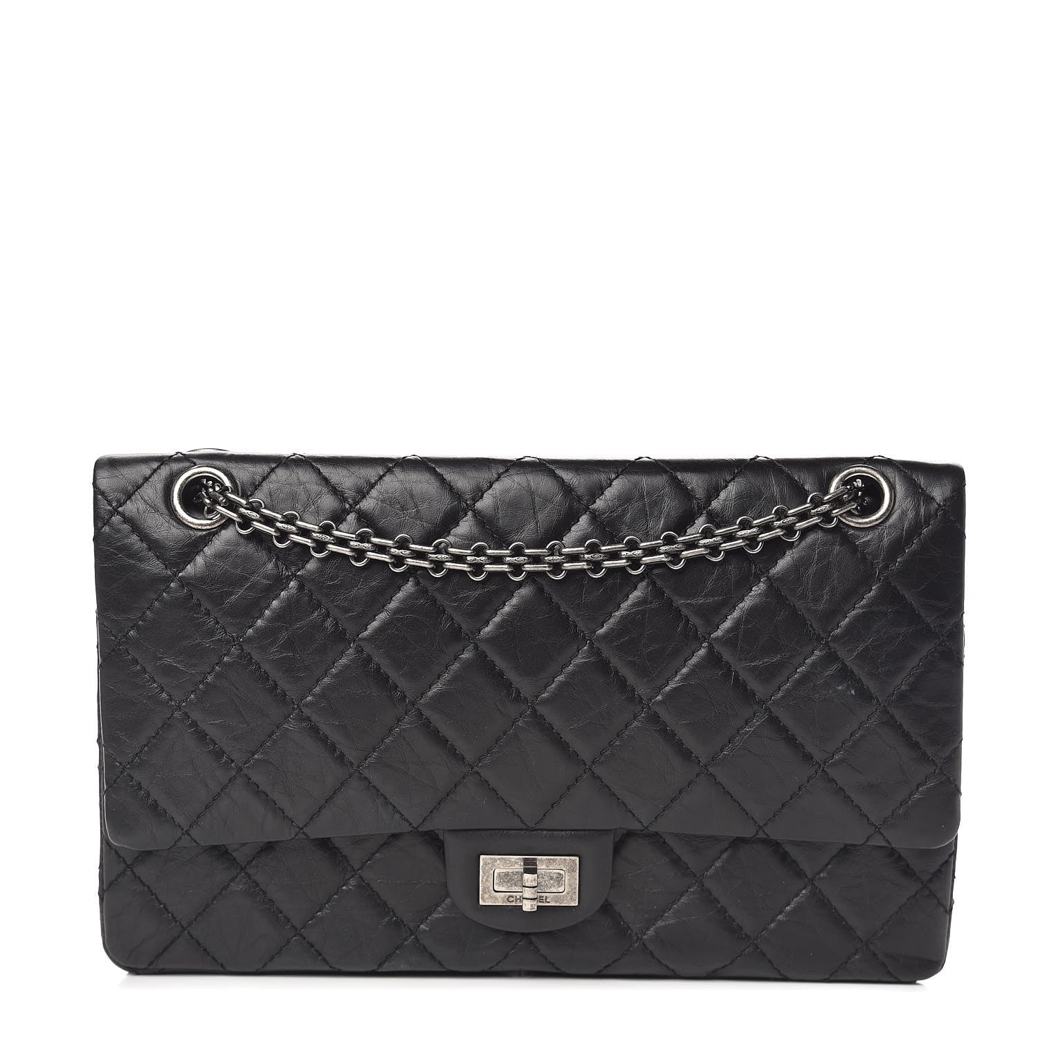 Chanel Aged Calfskin Quilted 2.55 Reissue 226 Flap Black 1 of 10