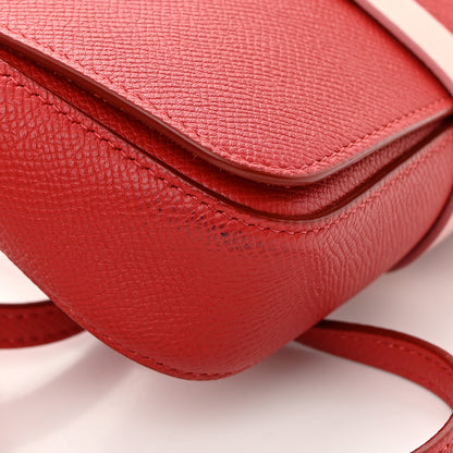 Celine Grained Shiny Calfskin Strap Clutch Scarlet 17 of 18