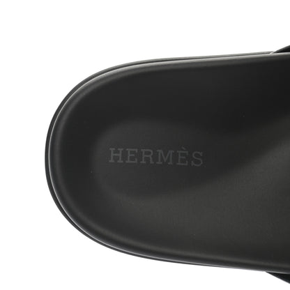 Hermes Nappa Extra Sandals 39.5 Gris Argent 7 of 11