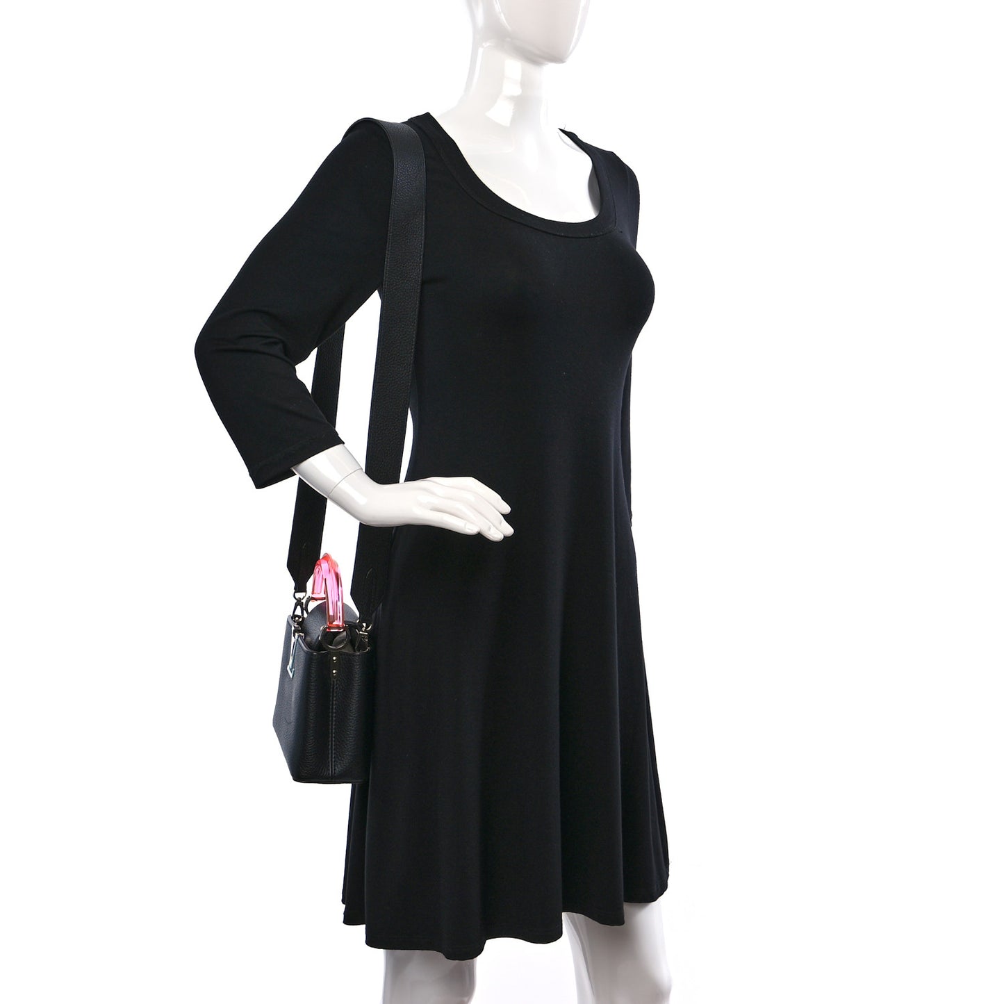 Taurillon Plexiglass Mini Capucines Black Pink Blue