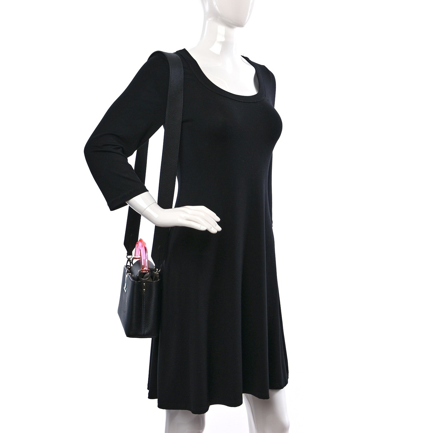 Louis Vuitton Taurillon Plexiglass Mini Capucines Black Pink Blue 2 of 9