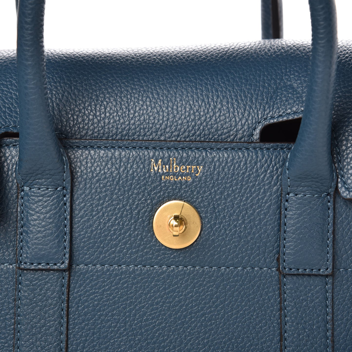 Classic Grain Small Bayswater Satchel Deep Sea