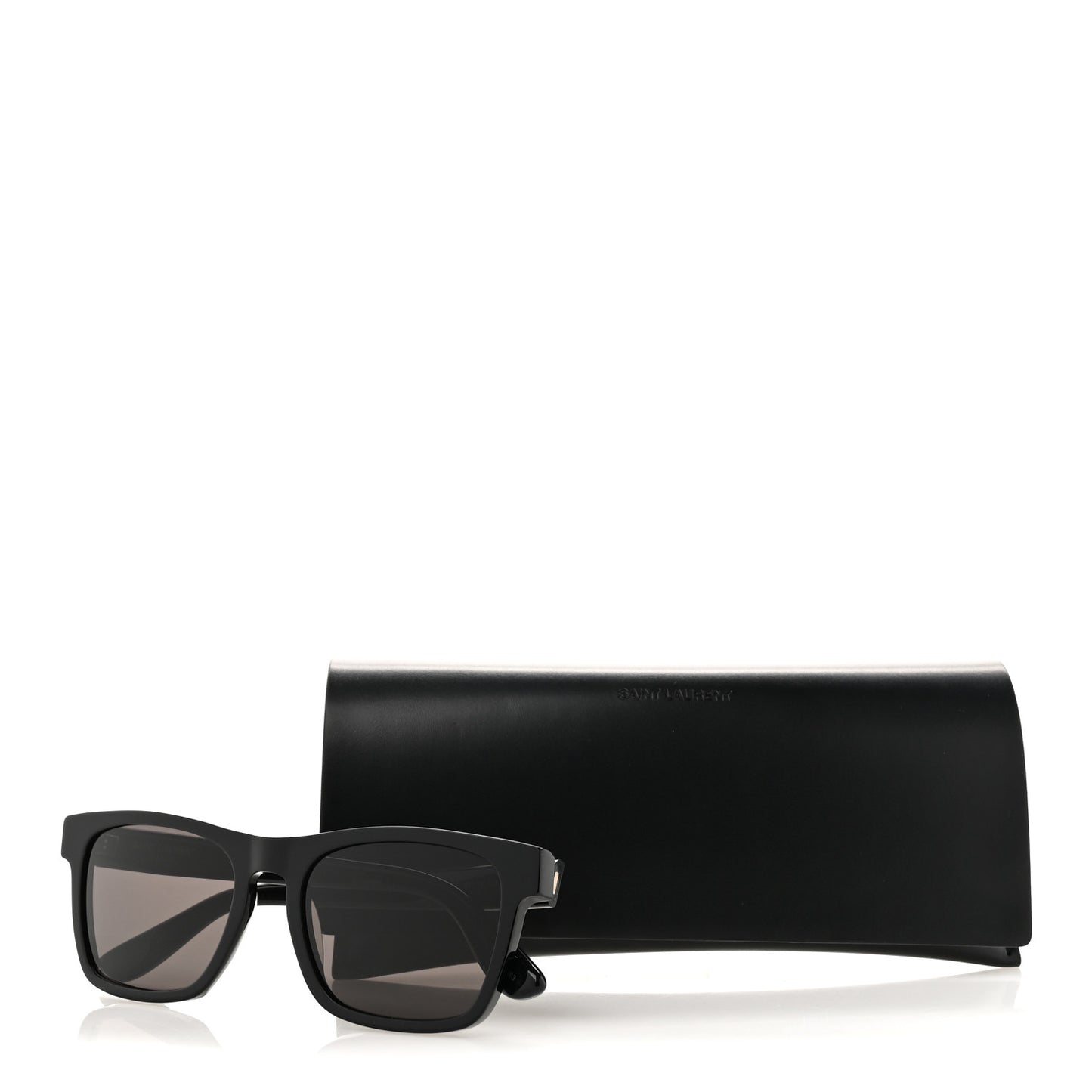 Square Acetate SLM13 Sunglasses Black