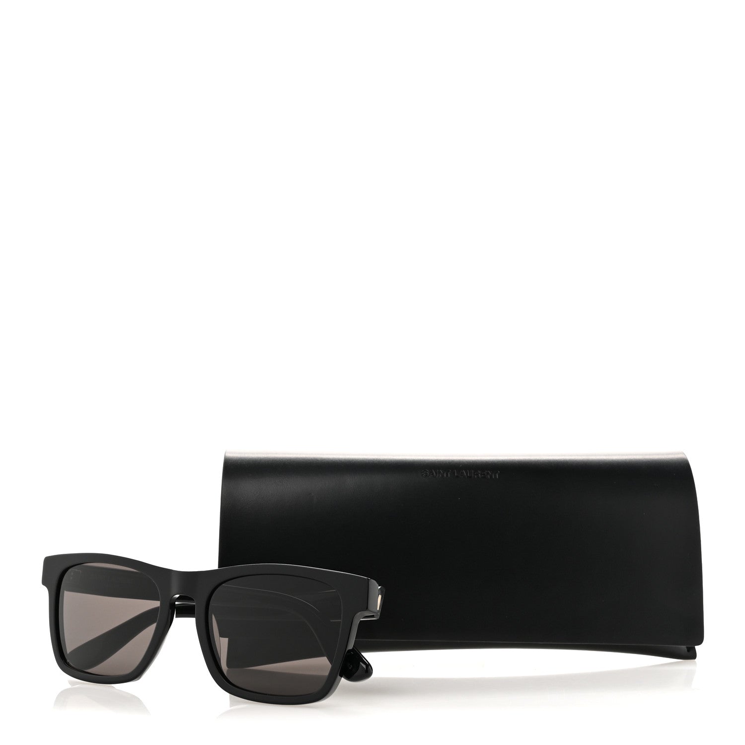 Saint Laurent Square Acetate SLM13 Sunglasses Black 8 of 8