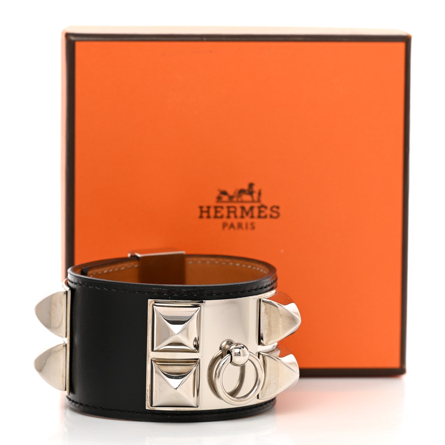 Hermes Box Collier de Chien CDC Bracelet S Black 5 of 5