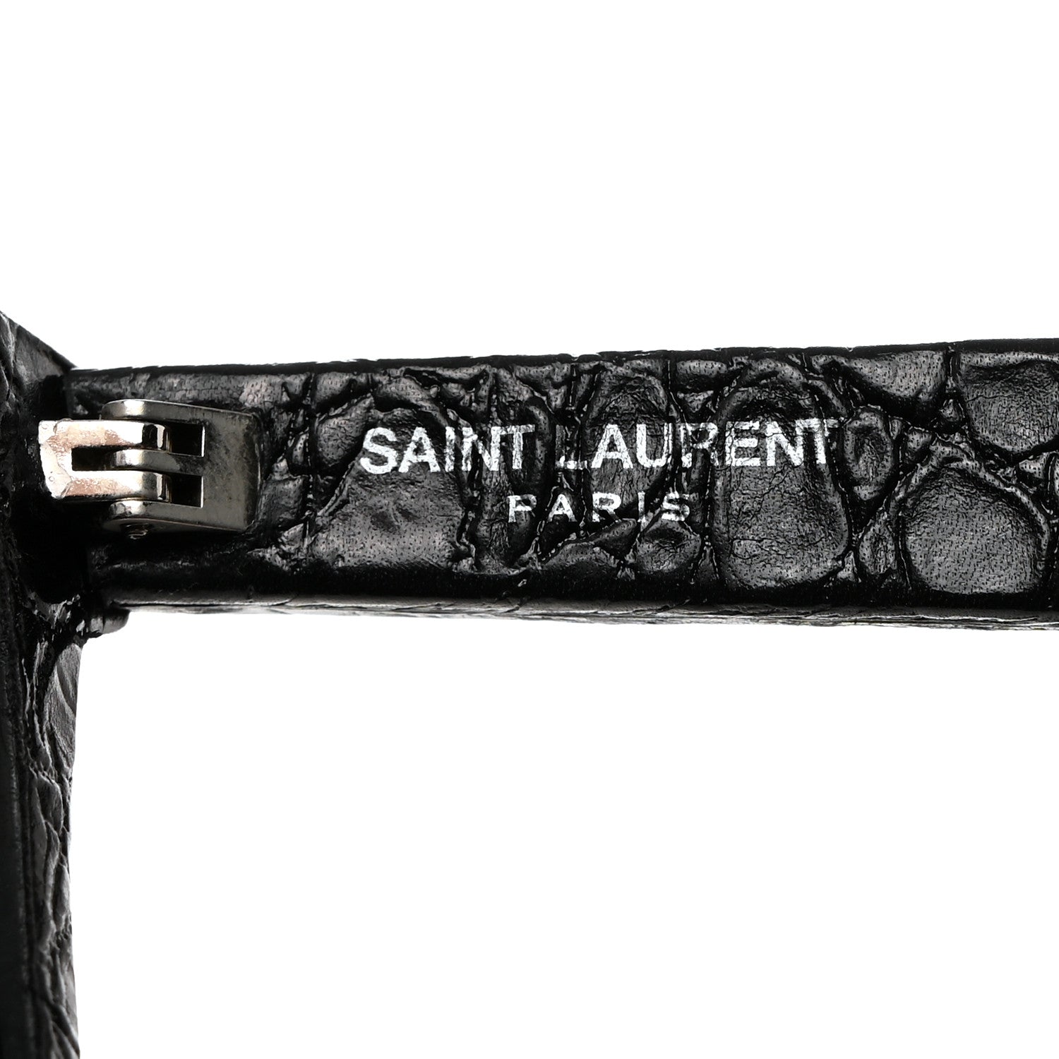 Saint Laurent Crocodile Square Sunglasses SL 51 Black 5 of 7