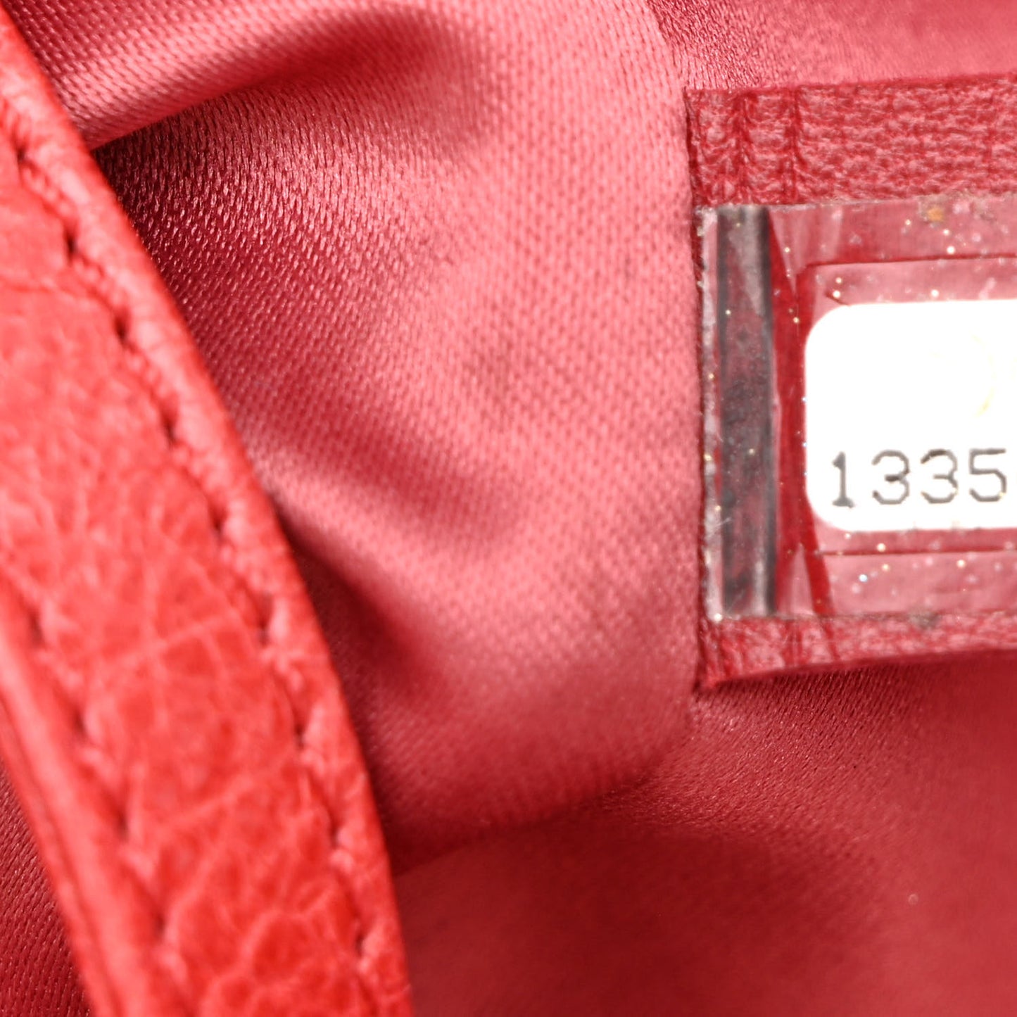 Glazed Calfskin Large On The Road Tote Red