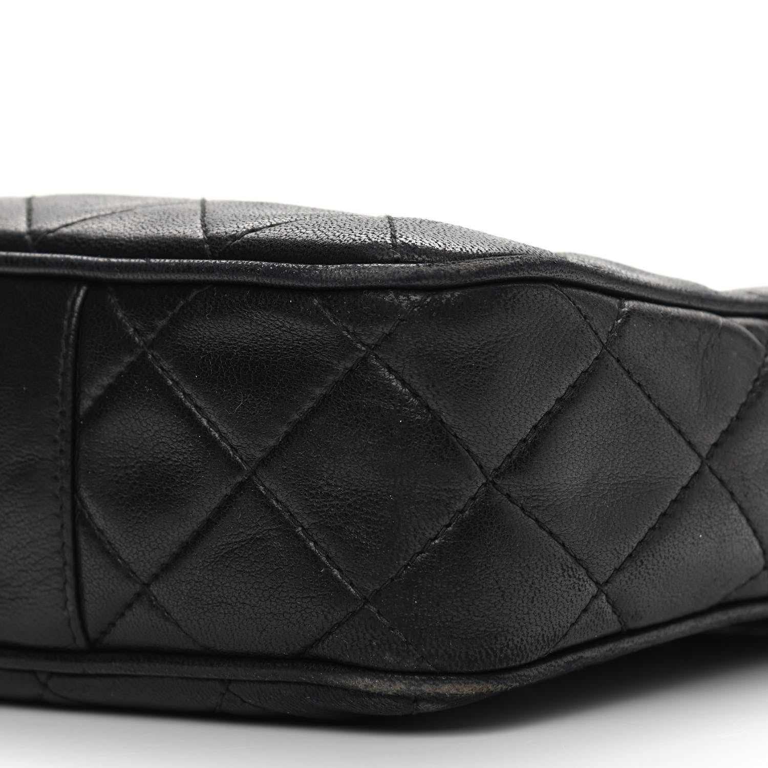 Chanel Lambskin Quilted CC Tassel Camera Case Black 11 of 15