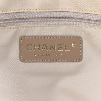 Chanel Nylon Medium Travel Tote Beige 6 of 9