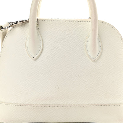 Balenciaga Grained Calfskin XXS Ville Top Handle Bag White Black 14 of 16