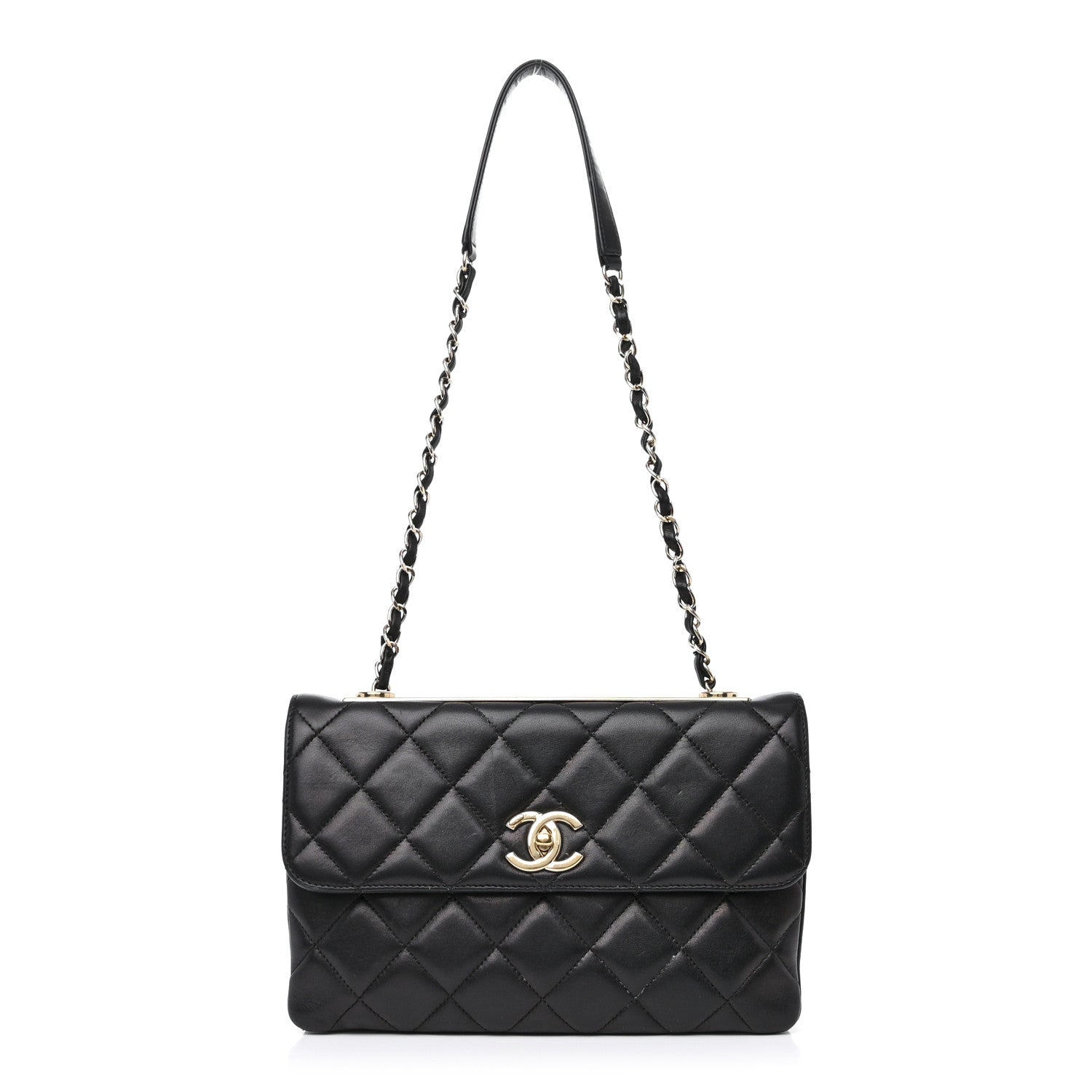 Chanel Lambskin Quilted Medium Trendy CC Flap Black 1 of 14