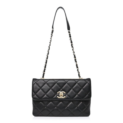 Chanel Lambskin Quilted Medium Trendy CC Flap Black 1 of 14