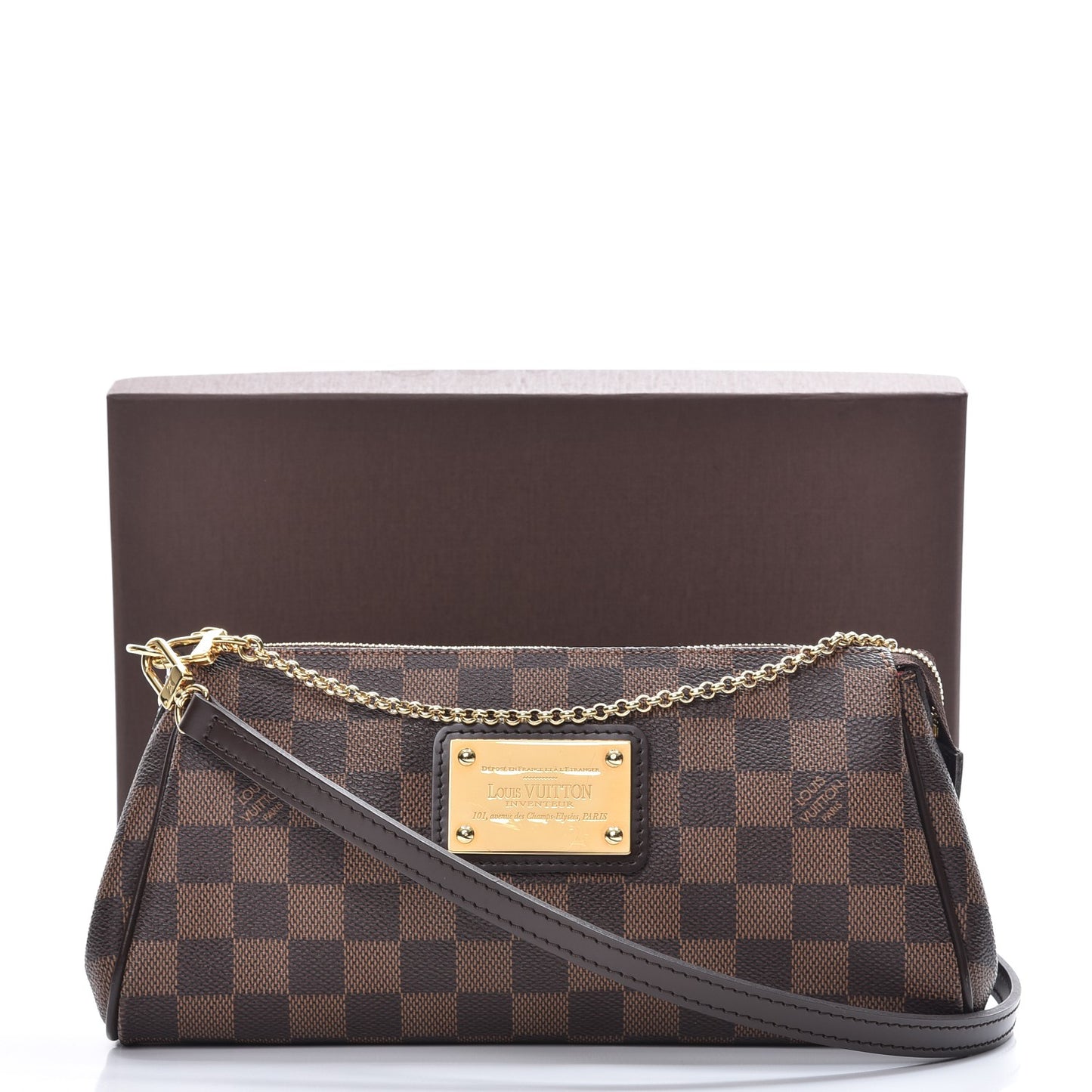 Damier Ebene Eva Clutch