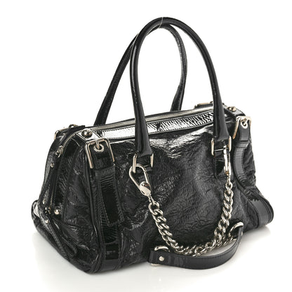 Dolce & Gabbana Naplak Vernice Miss Easy Way Boston Bag Black 3 of 10