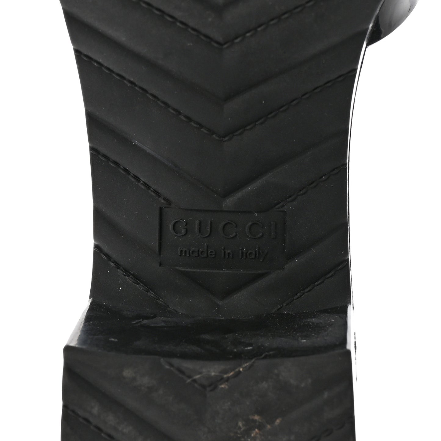 Rubber Gucci Logo Womens Platform 20/60mm Slide Sandals 39 Black