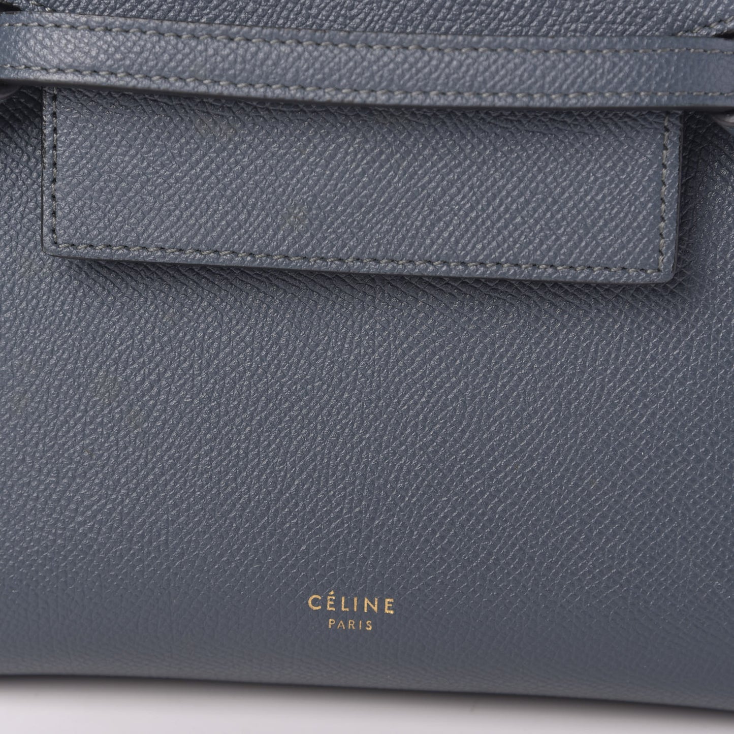 Grained Calfskin Nano Belt Bag Slate